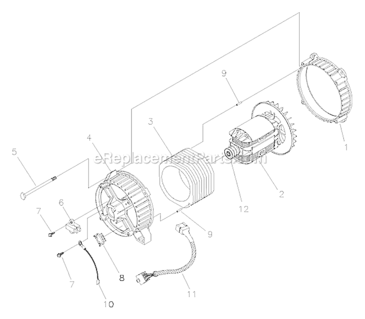 Page A Diagram and Parts List for 030245-0  Briggs and Stratton Generator